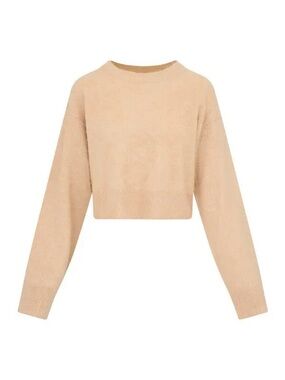 LoveShackFancy Bellman Cropped Cashmere Pullover